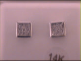 1/4CTW-DIA MENS SQUARE EARRING